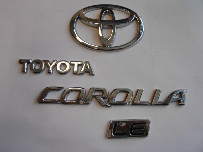 2003 2004 2005 2006 2007 2008  toyota corolla trunk emblem logo badge