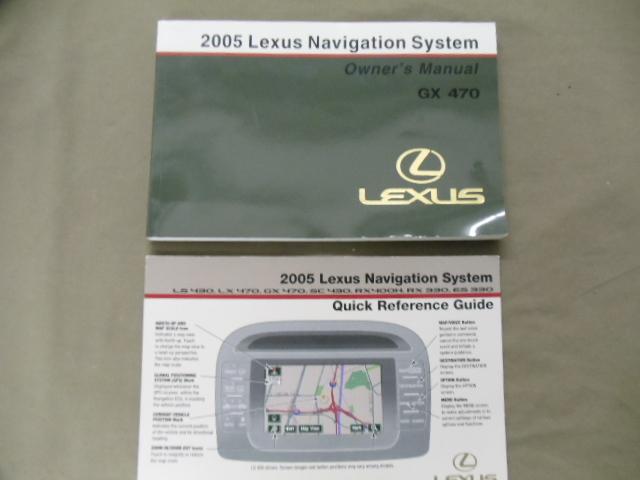 2005 05 lexus  gx 470 navigation system owner's manual