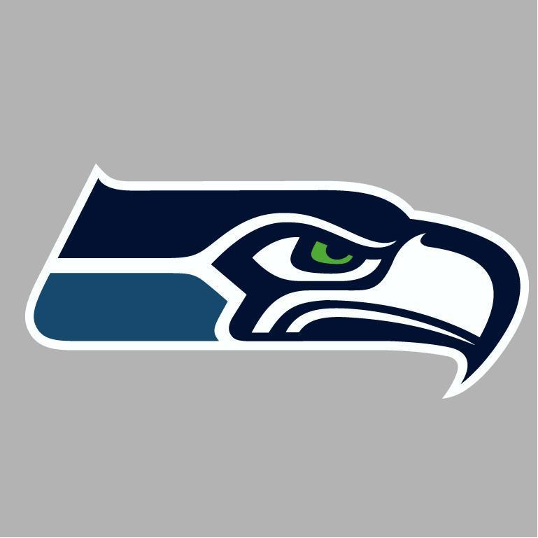 Seattle seahawks wall car auto decal sticker vinyl graphic new 3.5" x 7.5"