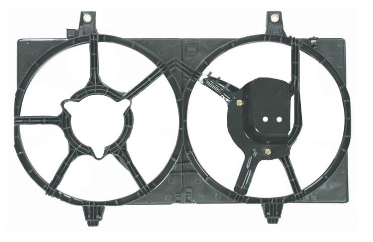 Ac condenser radiator cooling fan shroud 00-06 01 02 03 04 05 nissan sentra 4dr