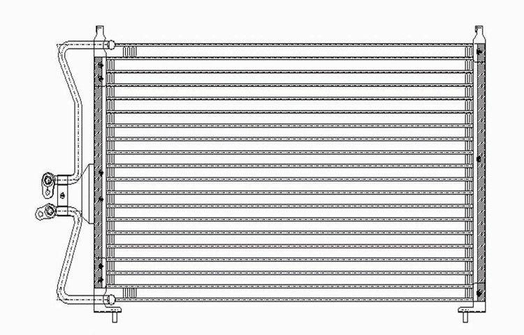 Replacement ac condenser 05-07 ford escape 2.3l 3.0 v6 mazda tribute 7l8z19712aa