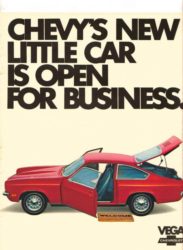 1971 chevrolet vega dealer original sales brochure catalog 20 pages