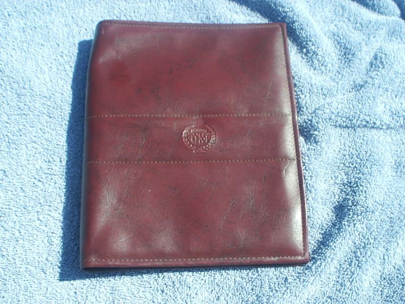 1980-92 cadillac  owner's manual leather cover (red)