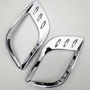 2pcs chrome rear fog light lamp trim cover fit buick encore 2013 2014