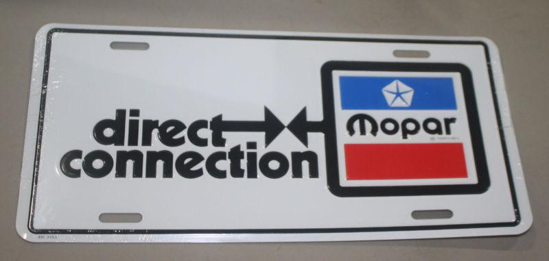 New direct connection license plate