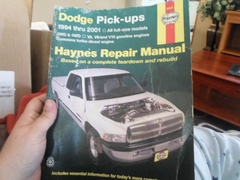 Haynes dodge pickup repair manual 1994-2001