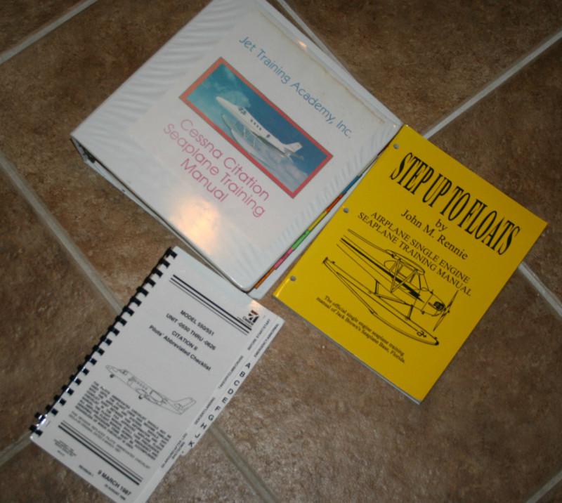 Cessna pilot trainining manual, citation ce 500, seaplane manual, checklist 