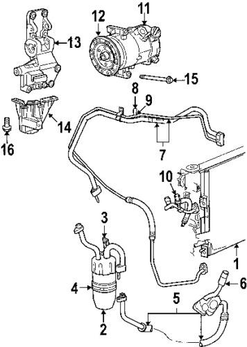 Jeep 5058553ad genuine oem factory original discharge hose