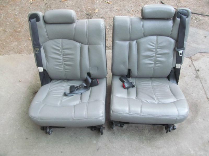 2000-2006 factory oem tan tahoe yukon denali escalade 3rd row seats leather