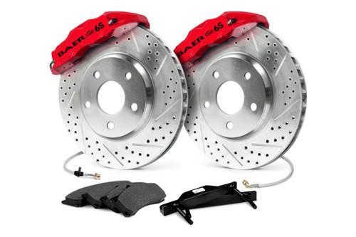 Baer 4301019r cadillac escalade extreme front drilled slotted brake system