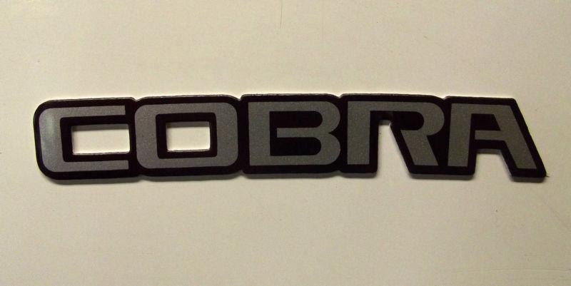 2 auto boat rv car  motor-home cobra 3d decal 5 x 3/4