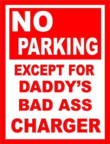 Charger parking sign no parking