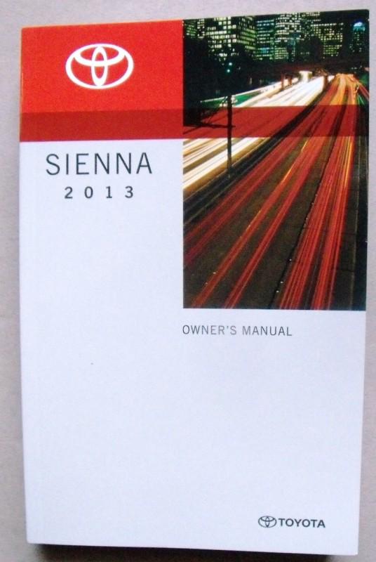 2013 toyota sienna  owner's manual