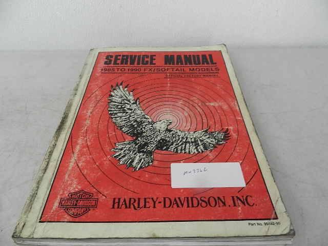 Oem used 85-90 harley softail official factory manual 99482-90