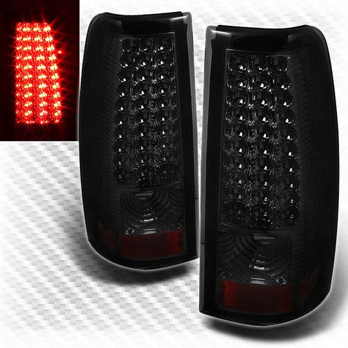 Smoked 03-06 chevy silverado 05-06 sierra led smoke tail lights lamp pair set