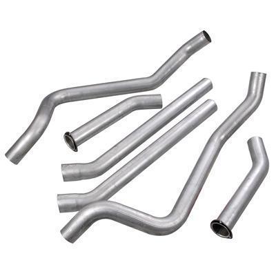 Summit exhaust header-back 3.00 " steel buick chevy olds pontiac no mufflers v8