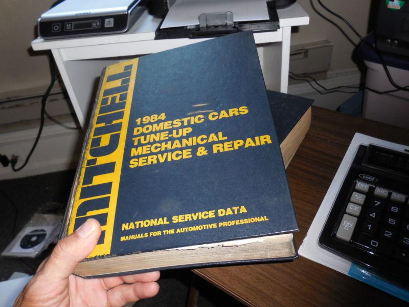 1984 mitchell tune up mechanical service repair manual domestic cars gm,ford,+