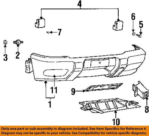 Land rover oem dxc100210 front bumper-stone guard