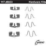 Centric parts 117.45023 rear disc hardware kit