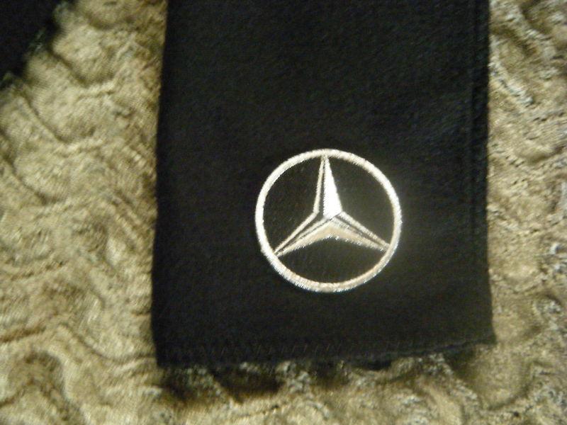 Mercedes benz  black fleece scarves scarfs scarf  - 9" x 60" (inches)  auto car 