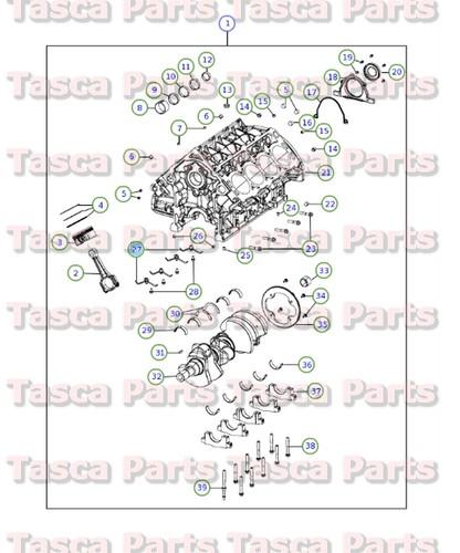 New oem mopar piston oil cooler jet 300 charger mangum challenger grand cherokee