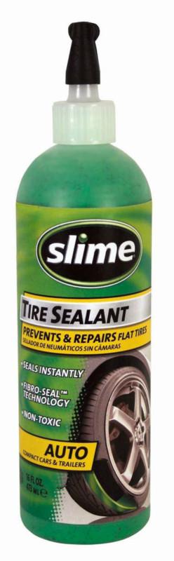 Slime 10011 tire sealant 16 oz bottle prevent flats & repair car & trailer tires