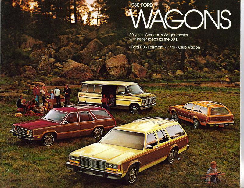 1980 ford wagons sales brochure folder original excellent condition b24