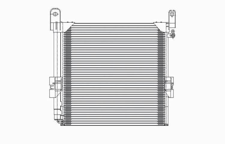 Replacement ac condenser pfc type 06-09 volkswagen passat 09-10 cc 3c0820411b