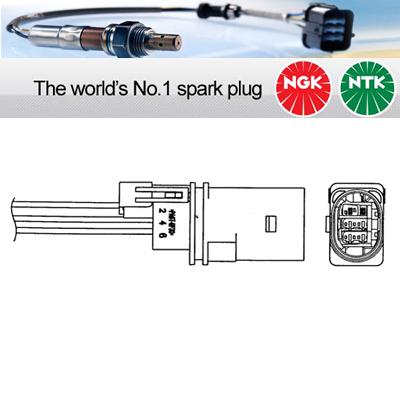 1x ngk ntk oxygen o2 lambda sensor  lza17-vw1 lza17vw1 (0033)