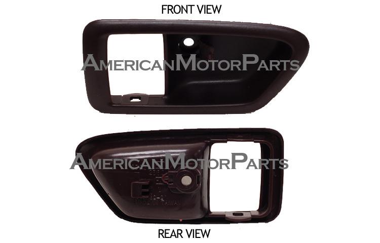 97-01 camry red inside-front/rear door handle bezel pair 69278-32020 69277-33020