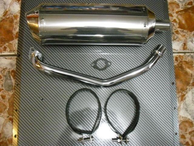 Scooter 125cc 150cc gy6 racing high performance oval style exhaust