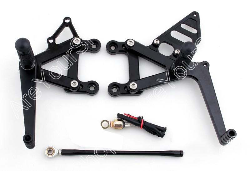 Rearset rear set for kawasaki zx6r zx 6r 2003-2004 black