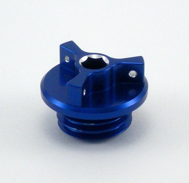 New yamaha oil fill cap plug yz85 yz125 yz250 yz250f yz450f wr250f wr450f blue