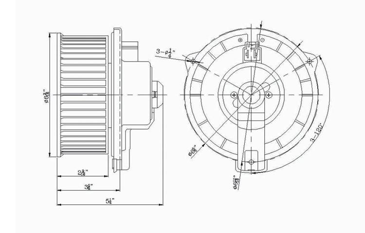 Replacement blower motor assembly 1994-1999 95 96 97 98 toyota celica 8710320100