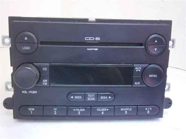 06-09 ford fusion 6 disc cd radio player oem lkq