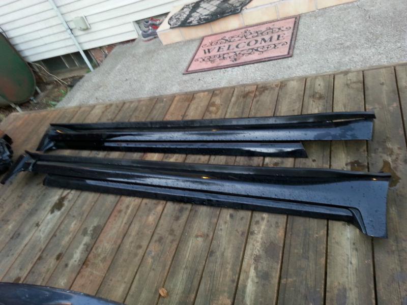 07-12 infiniti g35s g37s sport sedan oem rh & lh side skirt rock molding #7030