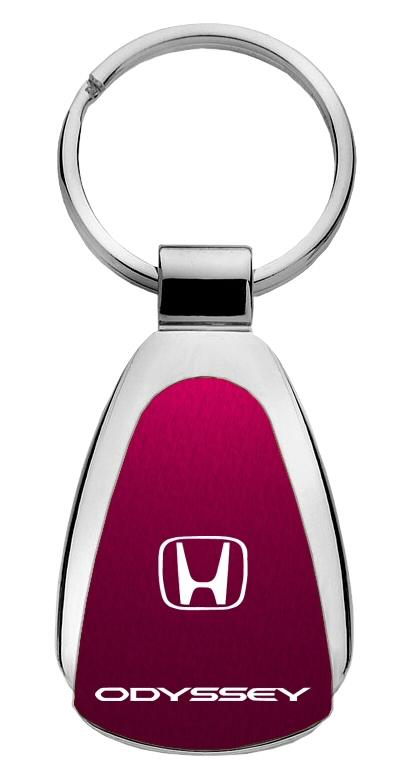 Honda odyssey burgundy tear drop keychain ring tag key fob logo lanyard