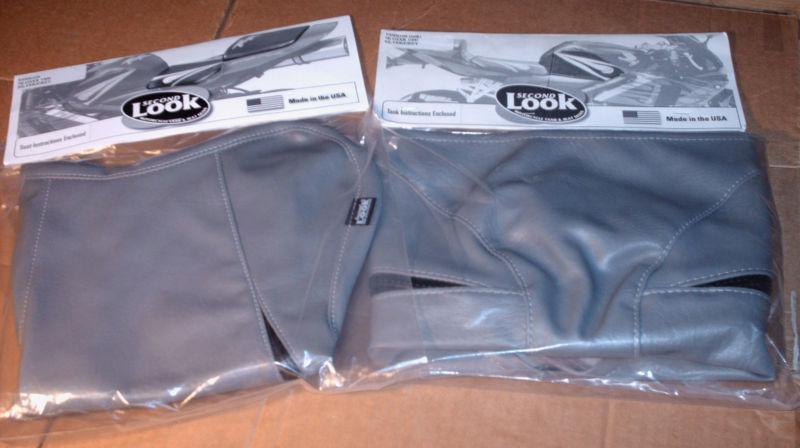 2006 suzuki gxsr 1000 2-pc seat cover skins & tank bra silver/grey second look 