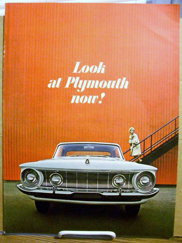 Nos mopar 1962 62 plymouth belvedere fury savoy sales brochure catalog