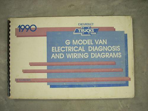 1990 90 chevrolet g 10 20 30 van wiring diagrams shop service repair manual