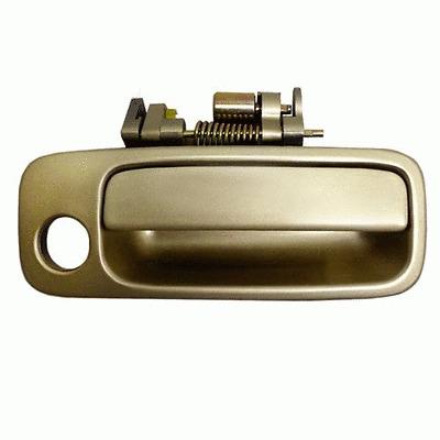 Beige exterior outside front door handle right passenger side rh