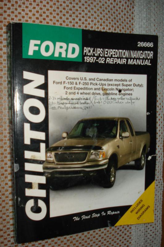 1997-2002 ford truck and expedition shop manual service book 1998 1999 2000 2001