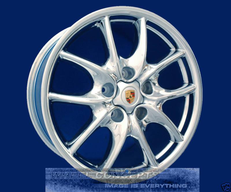 Porsche cayenne s 19 inch chrome wheel rim turbo new oe