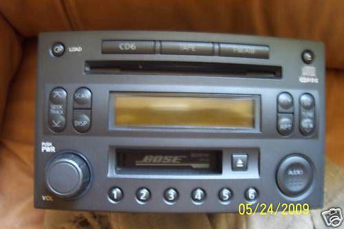 03 - 05- nissan - 350z - radio 6 cd changer cass (bose)