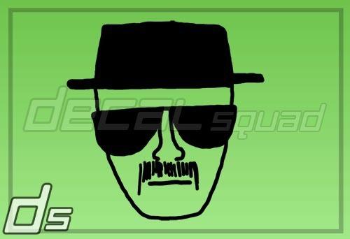 Heisenberg hat glasses 5" vinyl decal truck car window sticker meth breaking bad