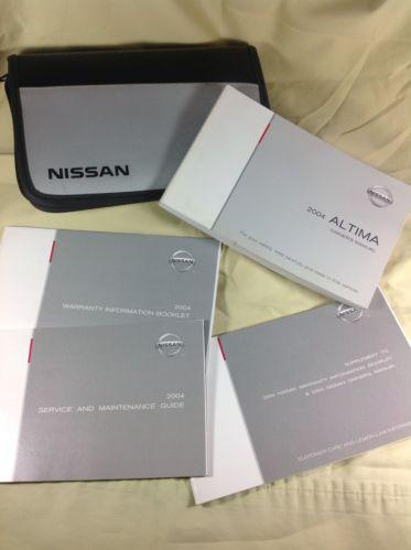04 2004 nissan altima owners manual with oem case