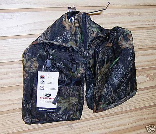 Atv tank bag saddlebags pack in mossy oak nib