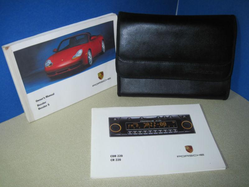 2001 porsche boxster s owners manual & case   "fast free u.s. priority shipping"