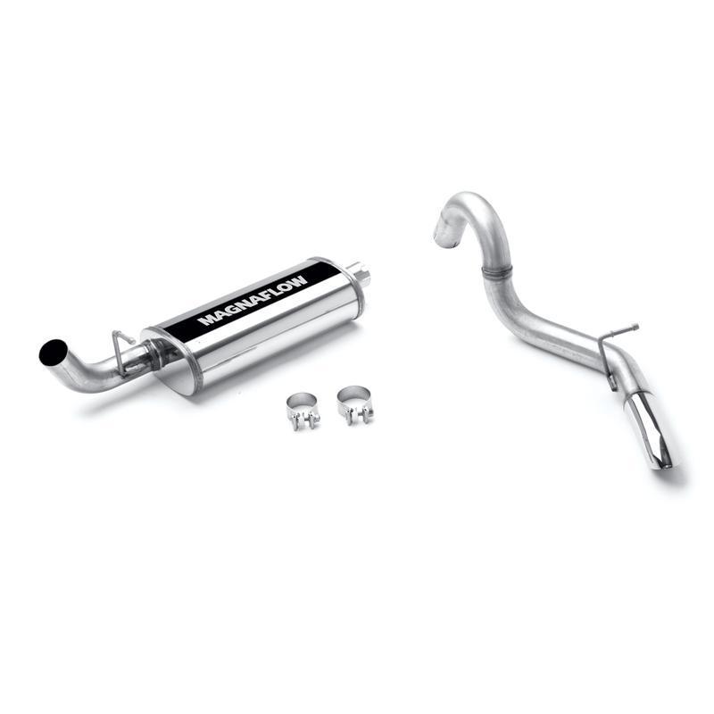 1997-1999 jeep wrangler 2.5l & 4.0l magnaflow 2.5" cat-back exhaust w/ tip 15854