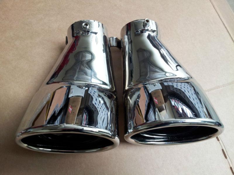 W203 c class c240 c320 stainless muffler exhaust tips chrome - for mercedes amg